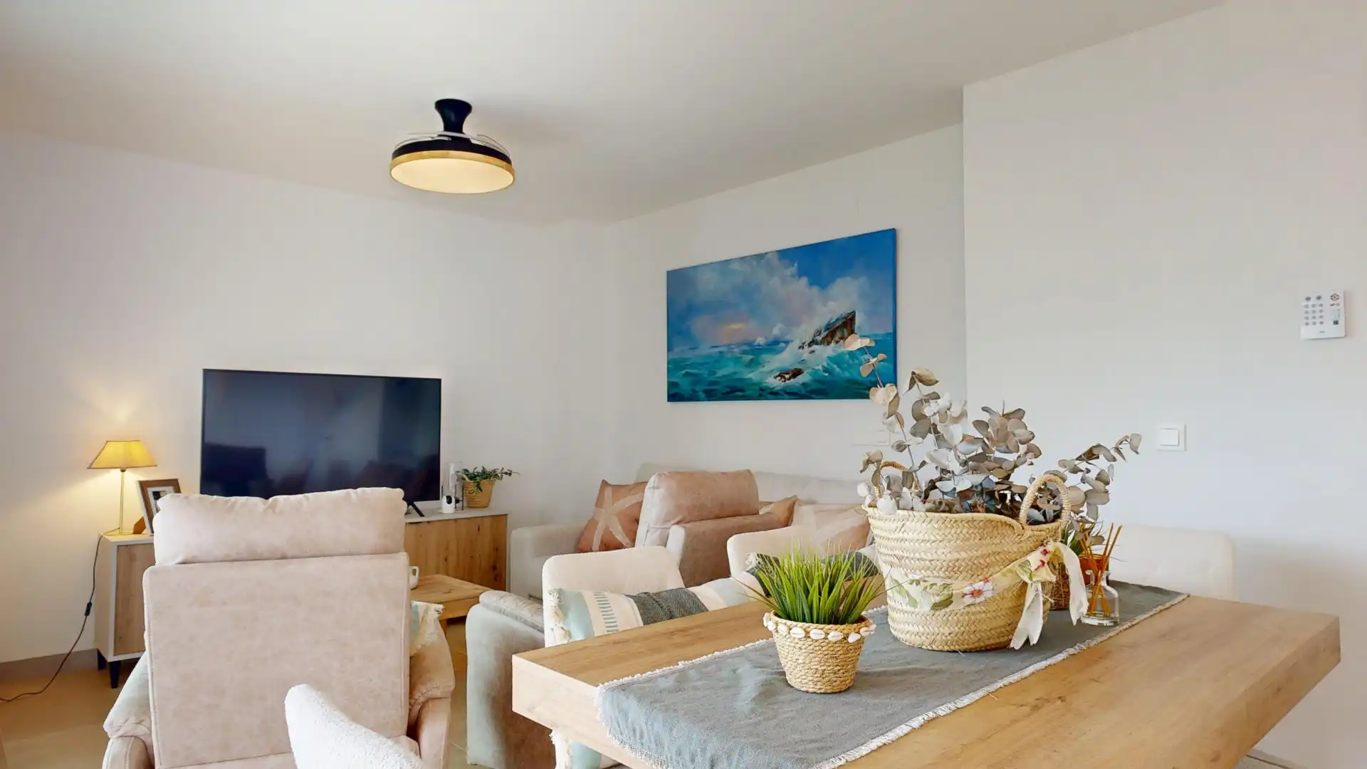 Sala de estar de Apartamento en venta en Fuengirola con Aire acondicionado, Terraza y Piscina