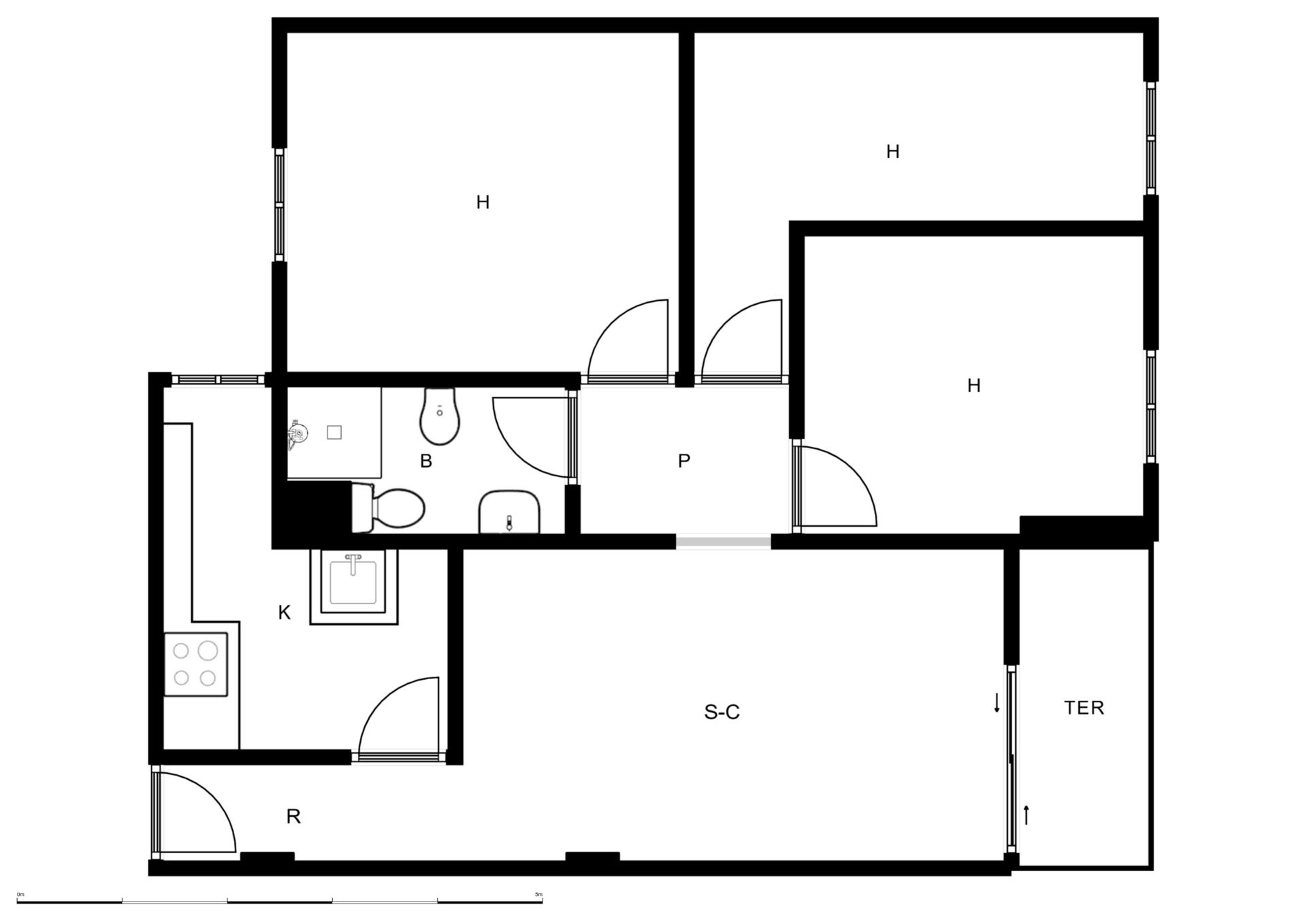 Pis de lloguer a Centro