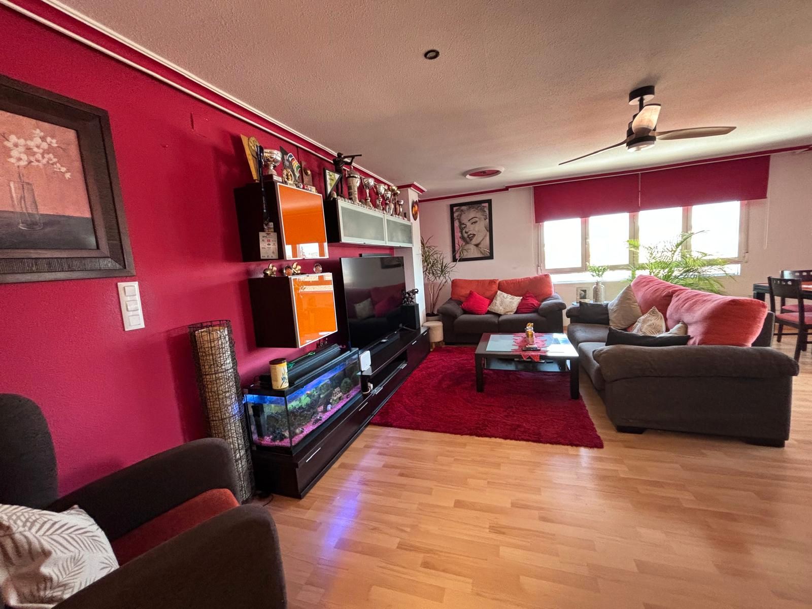 Living room of Flat for sale in Motilla del Palancar  with Air Conditioner, Furnished and Oven