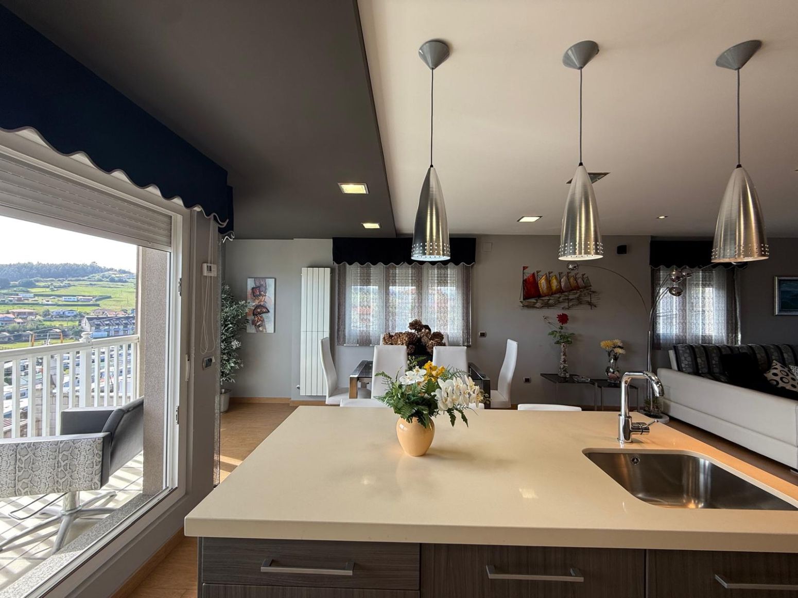 Kitchen of Single-family semi-detached for sale in Castrillón  with Heating, Parquet flooring and Storage room