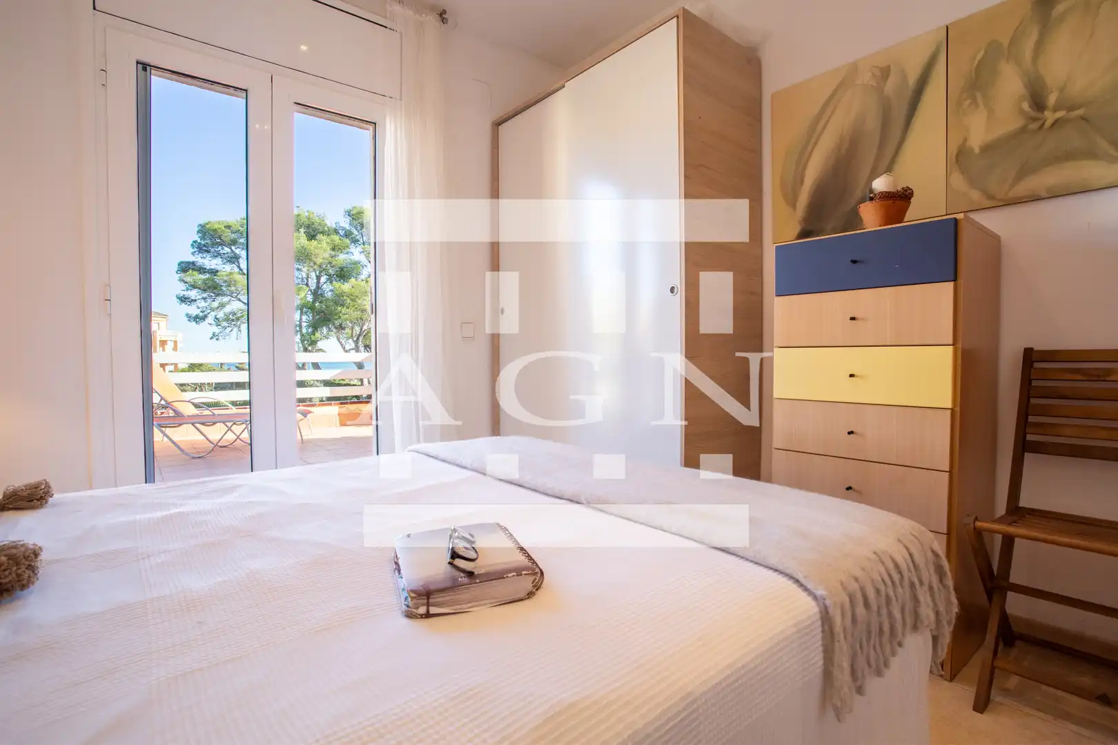 Bedroom of Flat for sale in Mont-roig del Camp  with Terrace, Furnished and Oven