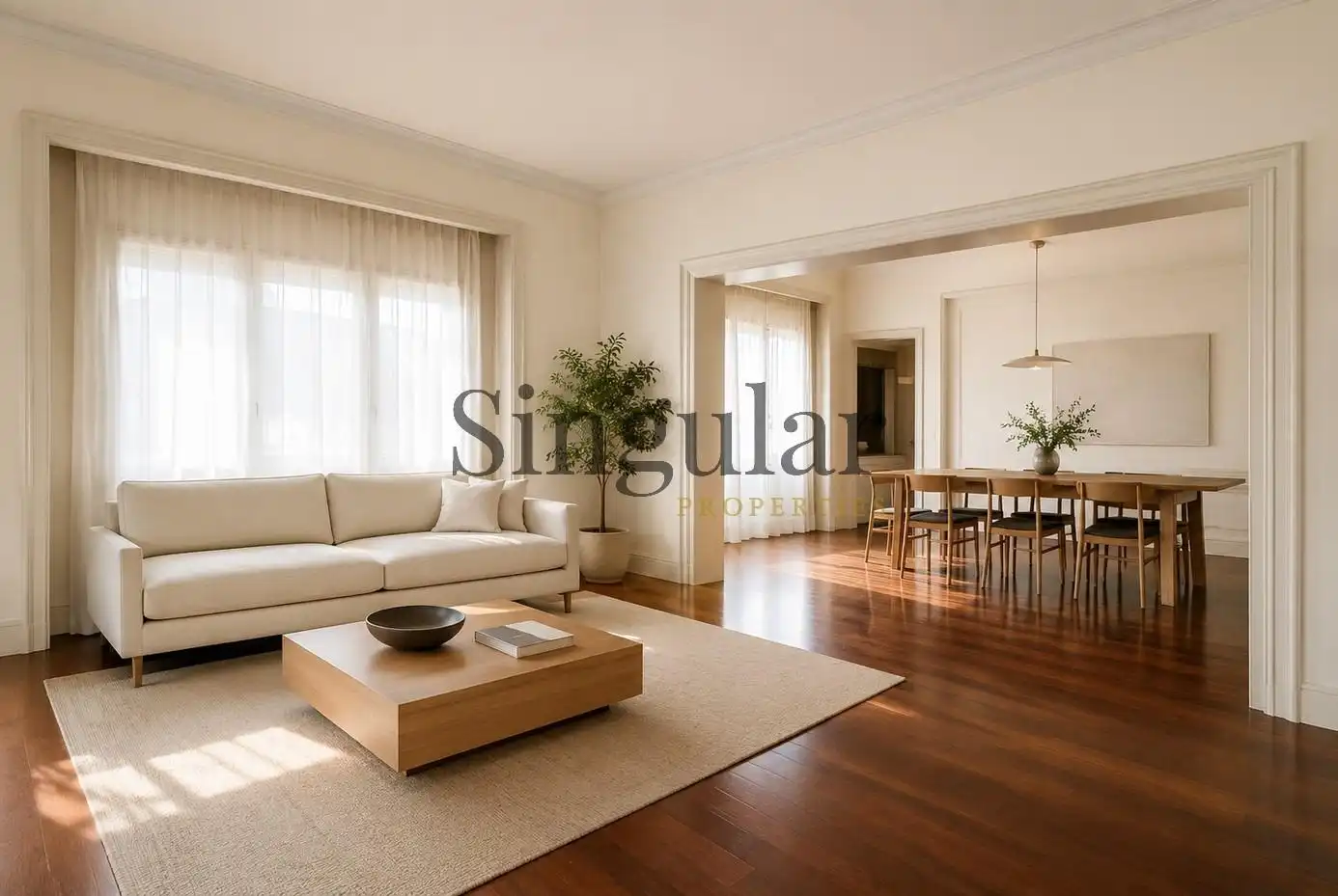 Sala d'estar de Pis en venda en Barcelona amb Aire condicionat, Calefacció i Jardí privat