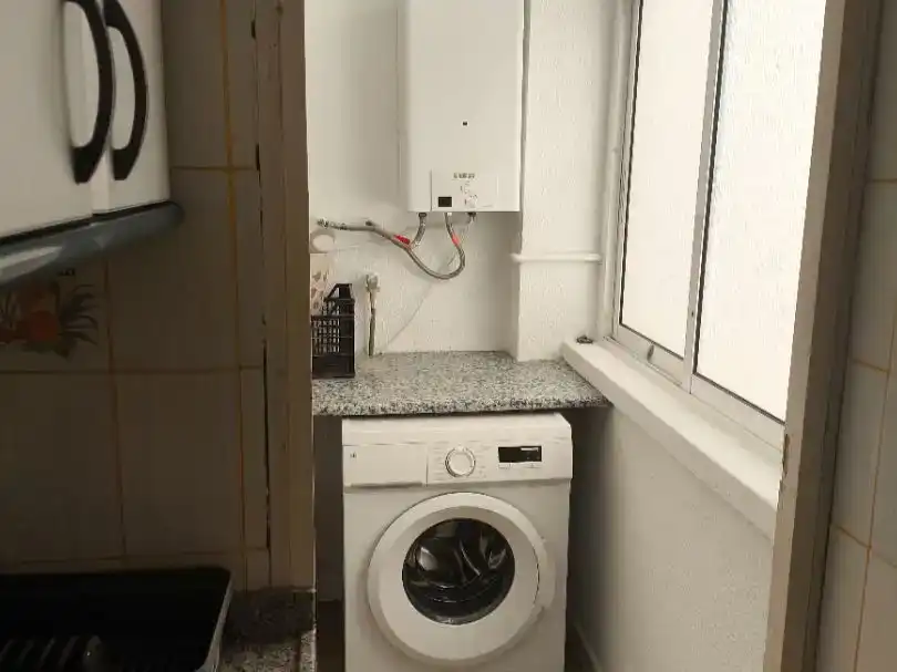 Cuina de Pis de lloguer en Calafell amb Parquet, Moblat i Balcó