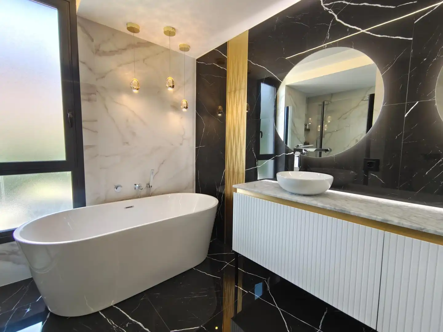 Baño de Casa o chalet de alquiler en Finestrat con Aire acondicionado, Calefacción y Jardín privado