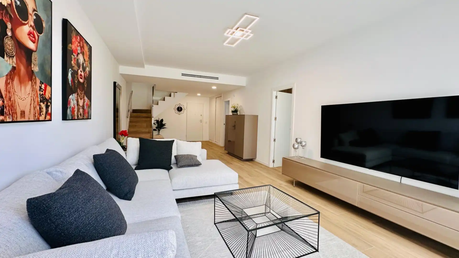 Wohnzimmer von Maisonette zum Verkauf in Finestrat mit Klimaanlage, Heizung und Terrasse