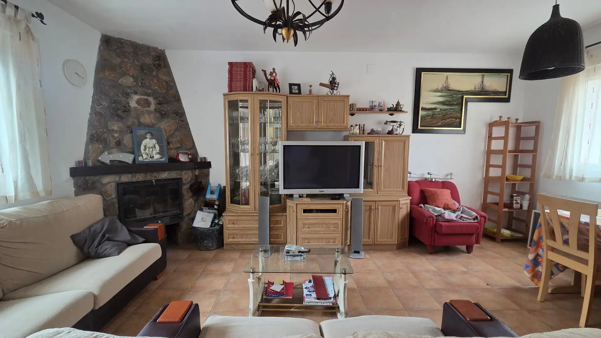 Sala de estar de Casa o chalet en venta en Maello con Calefacción, Jardín privado y Terraza