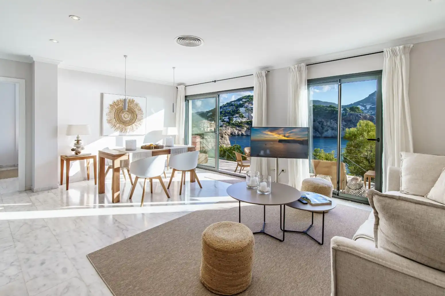 Wohnzimmer von Wohnung zum Verkauf in Andratx mit Klimaanlage, Heizung und Terrasse