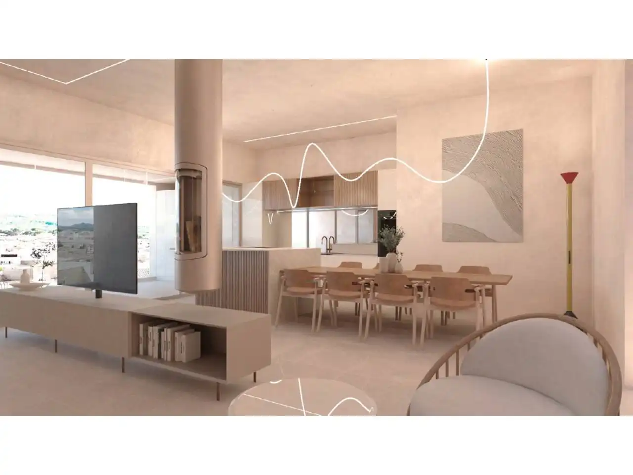 Living room of Attic for sale in Artà  with Air Conditioner, Heating and Terrace