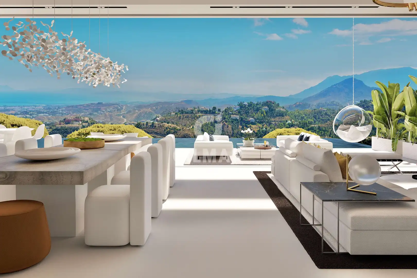 Living room of Houses for sale in Benahavís  with Heating, Private garden and Swimming Pool