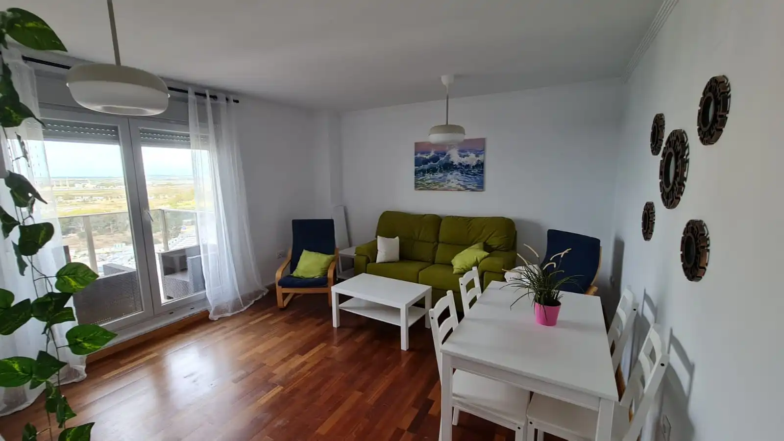 Wohnzimmer von Wohnung zur Miete in San Fernando mit Klimaanlage, Möbliert und Ofen