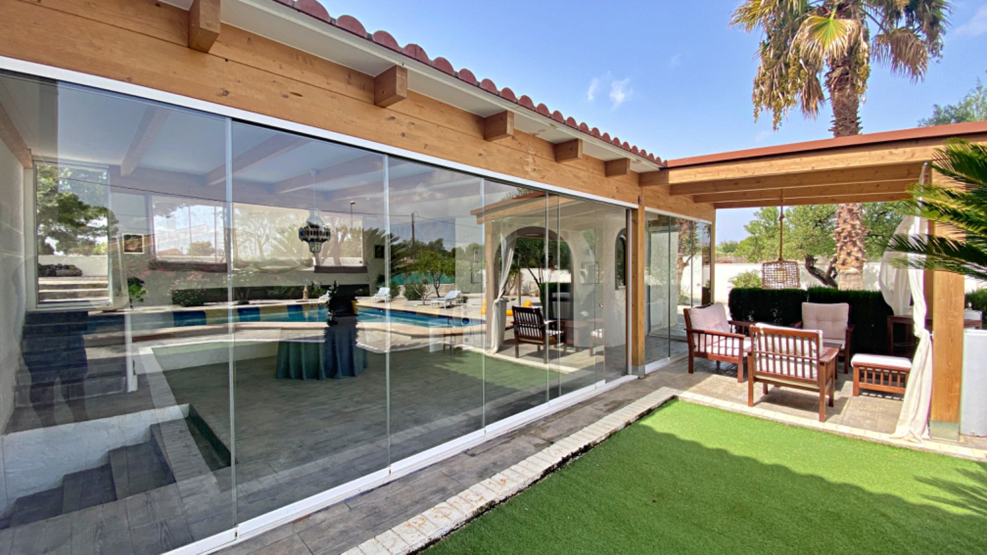 Terrace of House or chalet for sale in San Vicente del Raspeig / Sant Vicent del Raspeig  with Air Conditioner, Private garden and Terrace