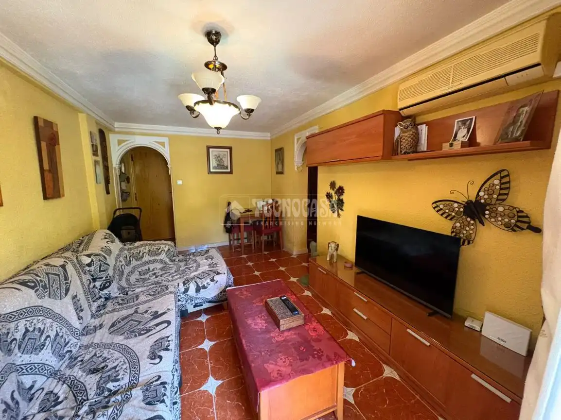 Sala de estar de Piso en venta en Málaga con Aire acondicionado y Terraza