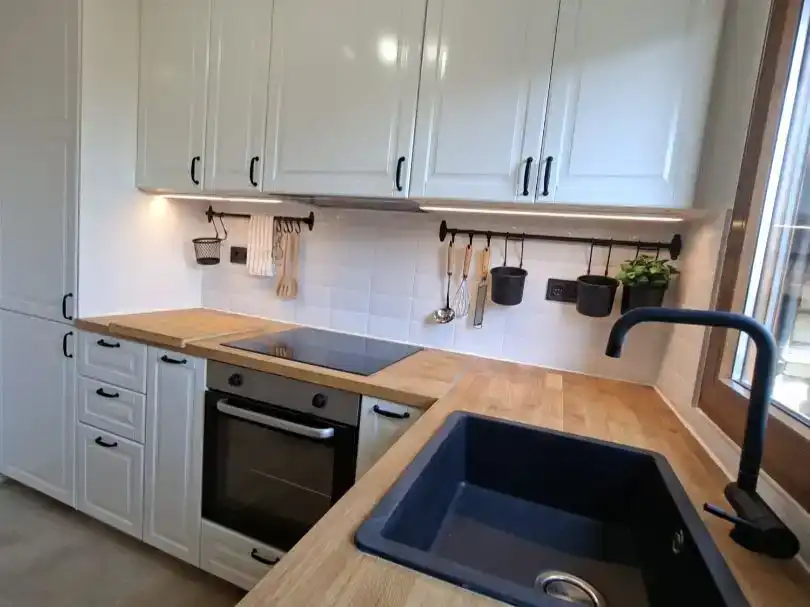 Kitchen of Flat for sale in  Lleida Capital  with Air Conditioner and Balcony