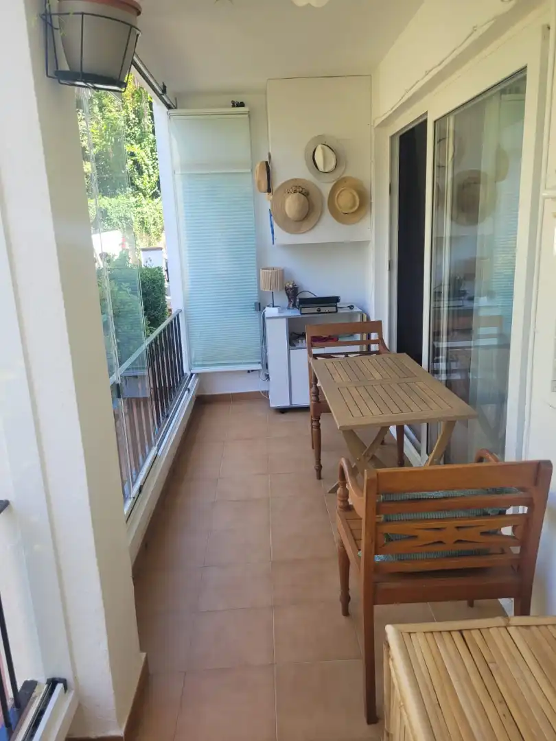 Terrasse von Wohnung zum Verkauf in Palafrugell mit Heizung, Abstellraum und Ofen