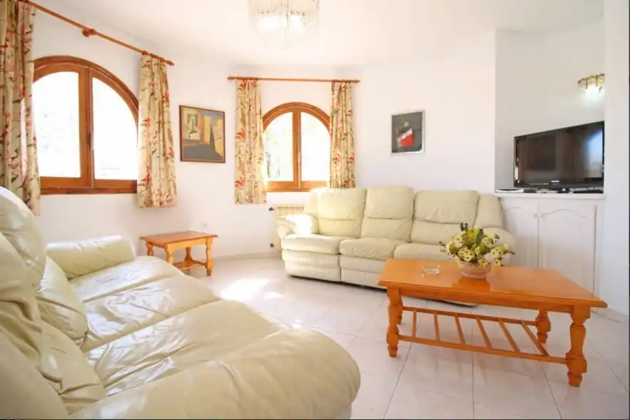 Living room of Houses for sale in Calpe / Calp  with Air Conditioner and Swimming Pool