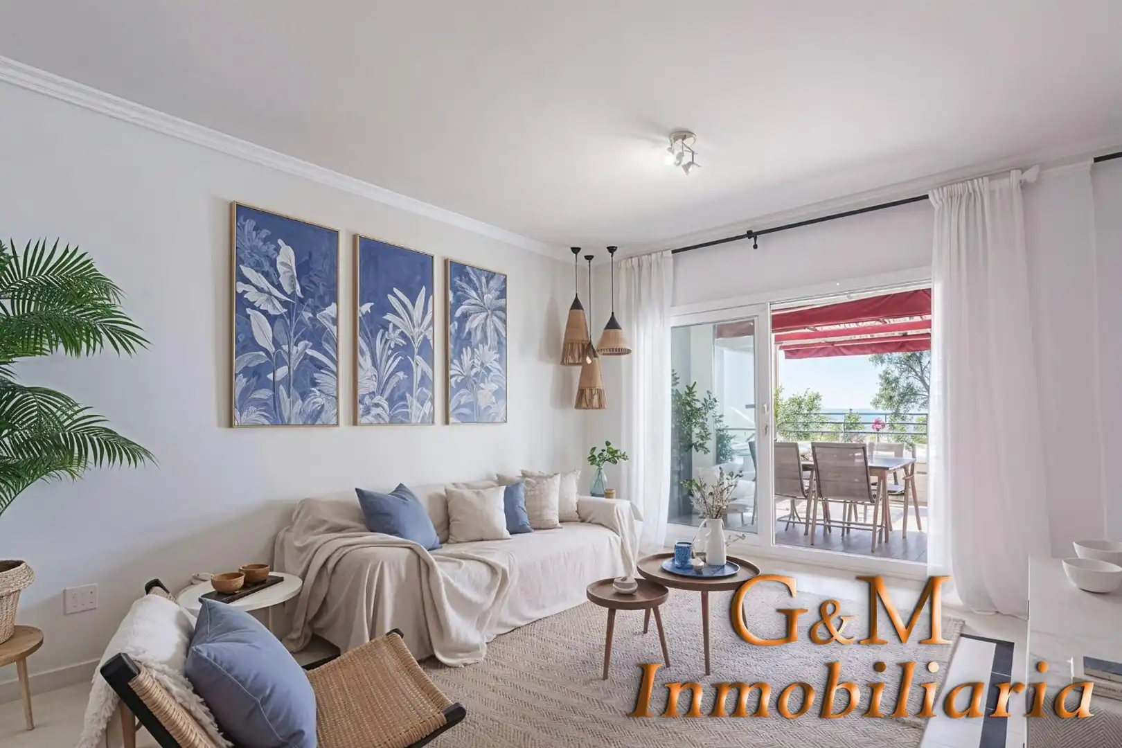 Sala de estar de Piso en venta en Benalmádena con Aire acondicionado, Terraza y Trastero