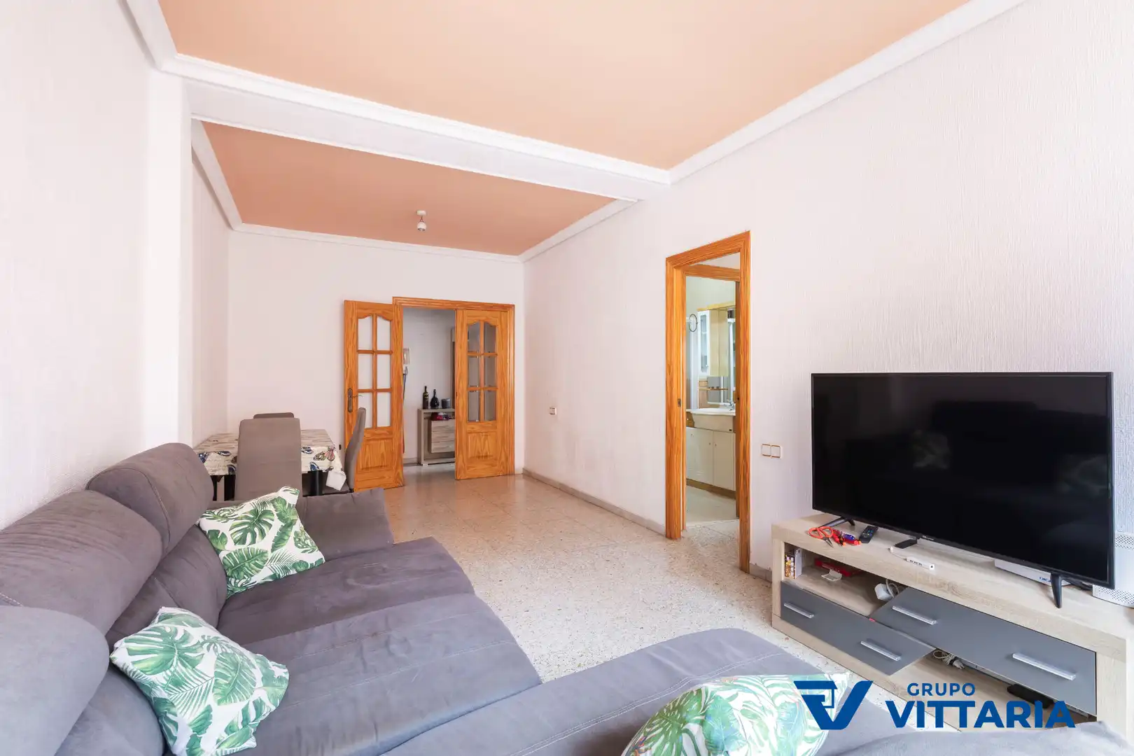 Sala de estar de Piso en venta en Almería con Amueblado