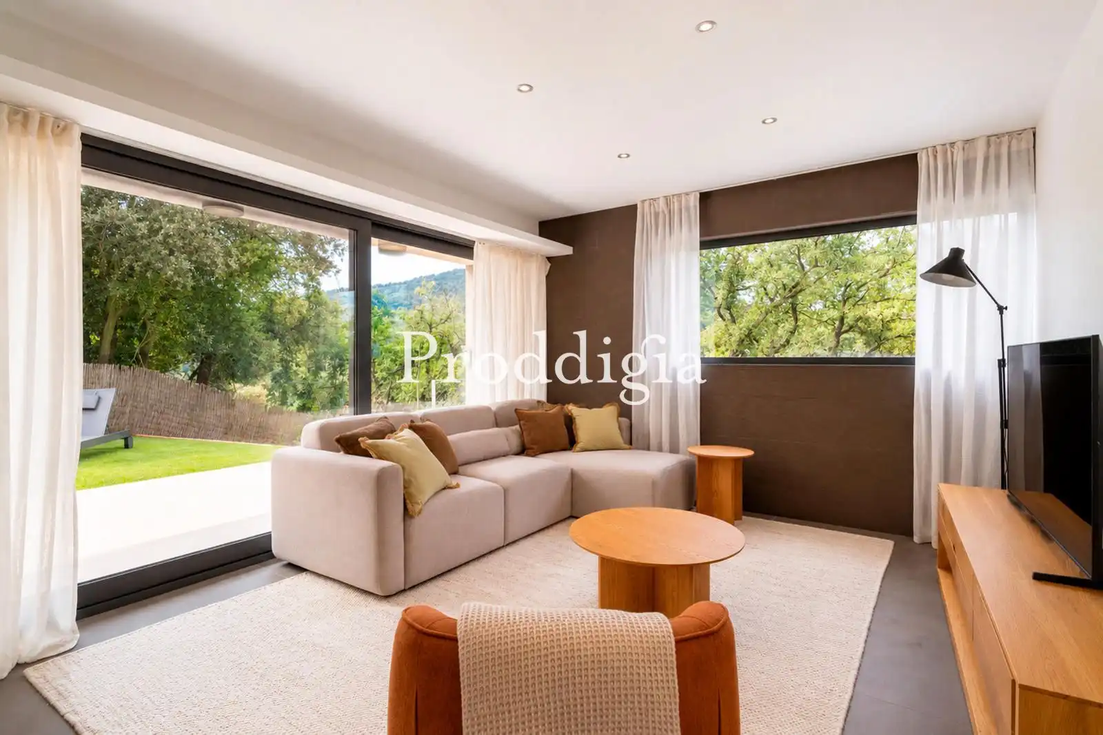 Sala de estar de Casa o chalet de alquiler en Barcelona con Aire acondicionado, Calefacción y Amueblado