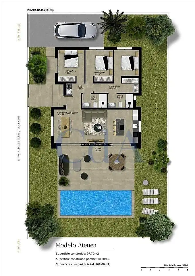 Villa avec piscine à vendre à Hondón de las Nieves / El Fondó de les Neus, imagen 14