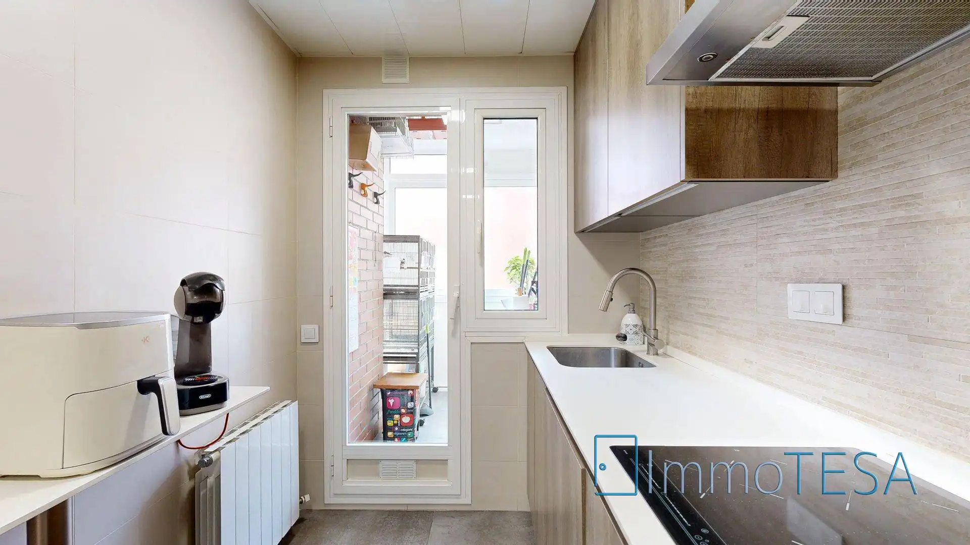 Kitchen of Flat for sale in Sabadell  with Air Conditioner, Heating and Parquet flooring