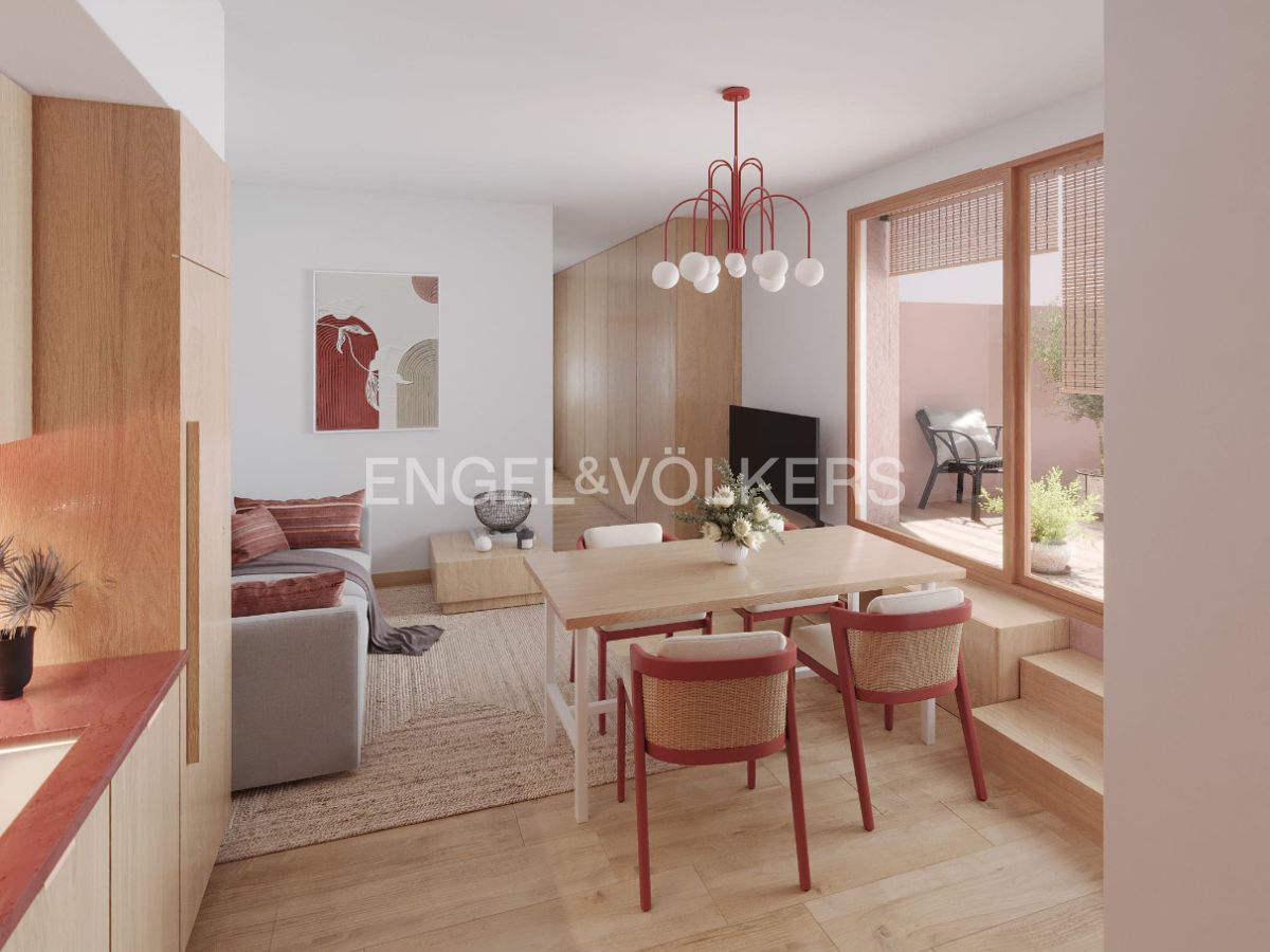 Sala d'estar de Apartament en venda en  Barcelona Capital amb Aire condicionat, Calefacció i Terrassa