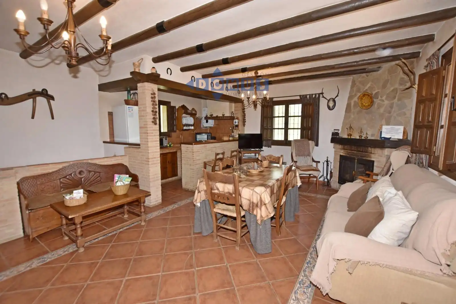 Comedor de Finca rústica en venta en Ronda con Aire acondicionado, Trastero y Piscina