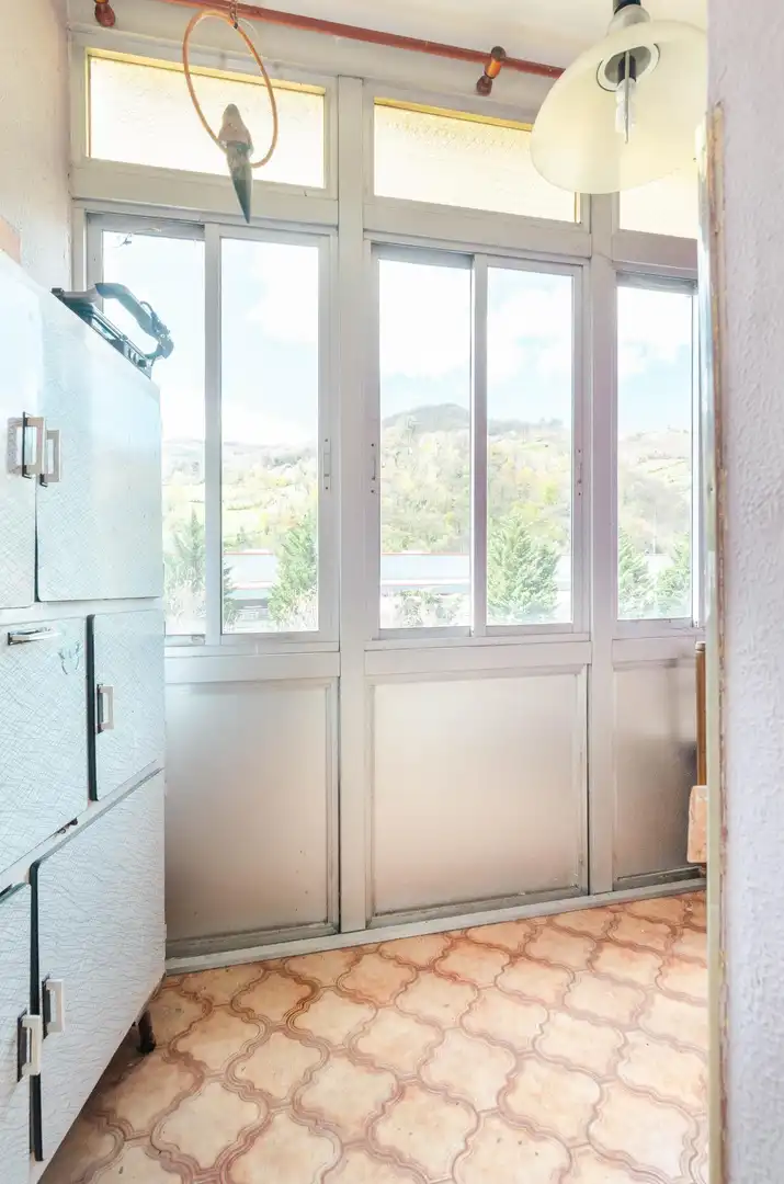 Balcony of Flat for sale in Aller
