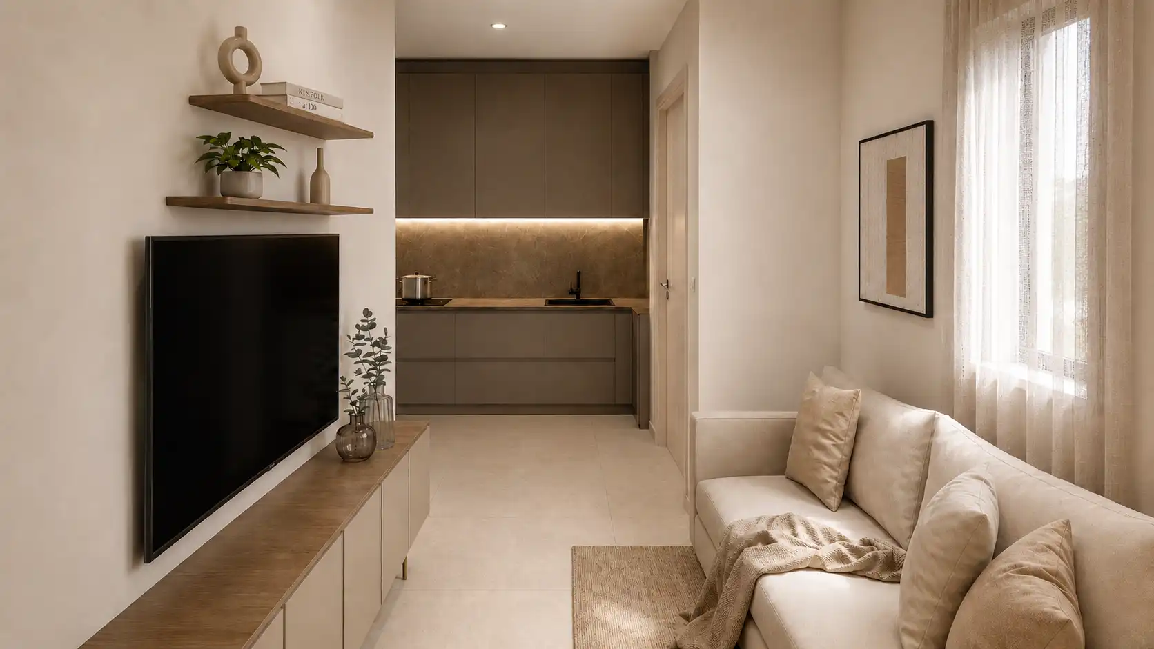 Sala d'estar de Apartament en venda en Murcia amb Aire condicionat