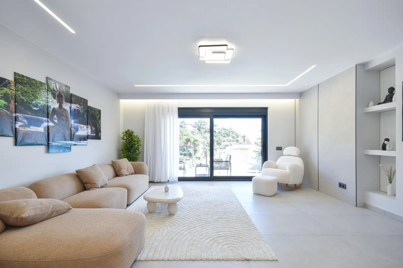 Sala d'estar de Casa o xalet en venda en Lloret de Mar amb Aire condicionat, Calefacció i Jardí privat
