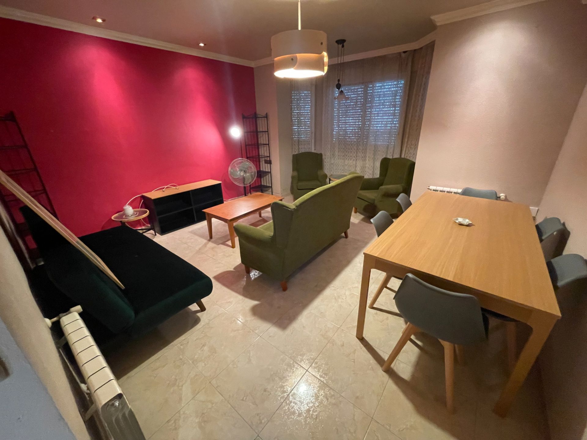 Sala d'estar de Pis de lloguer en  Murcia Capital amb Aire condicionat, Calefacció i Moblat