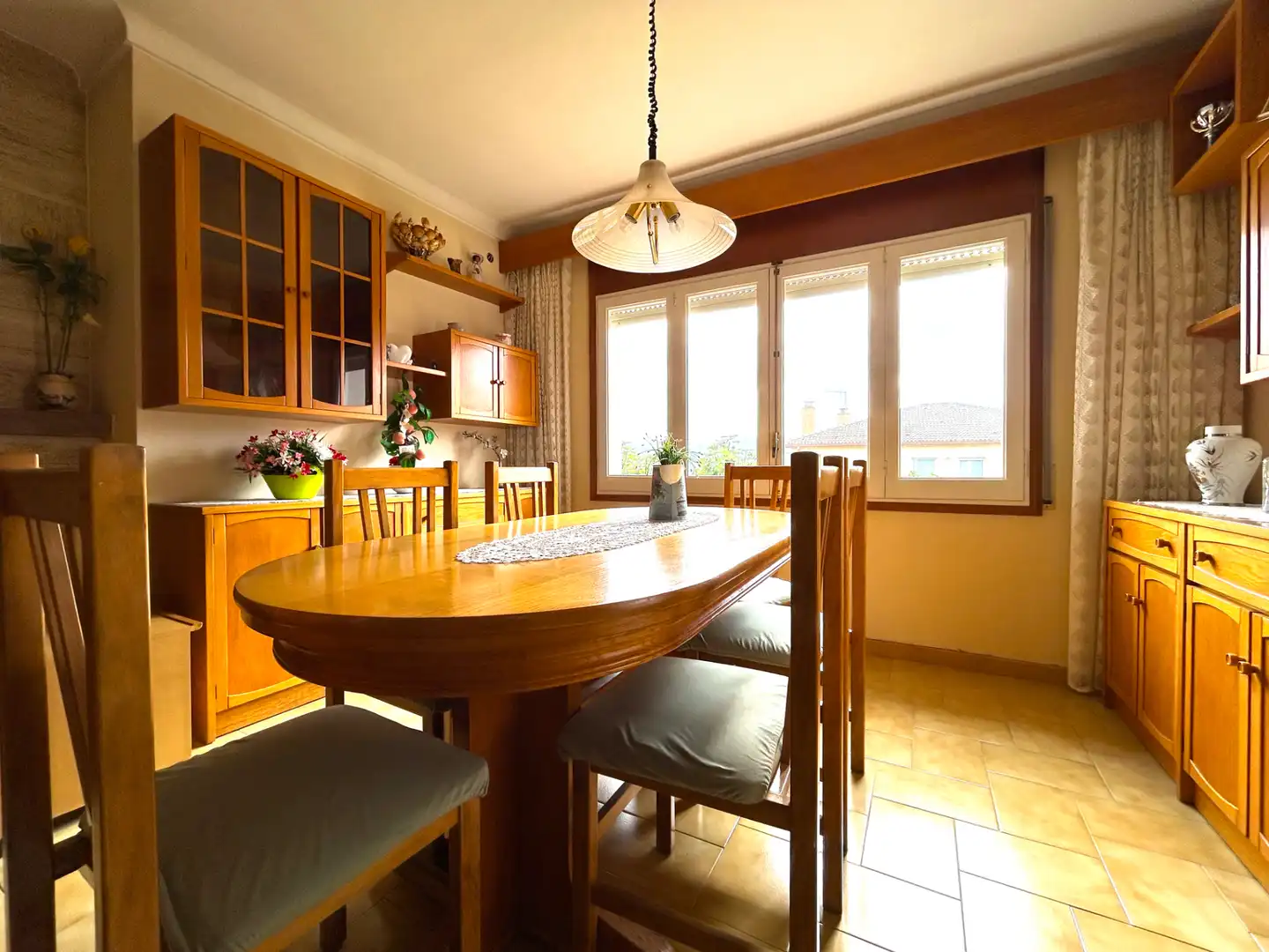 Dining room of Houses for sale in Sant Julià del Llor i Bonmatí  with Air Conditioner, Heating and Private garden