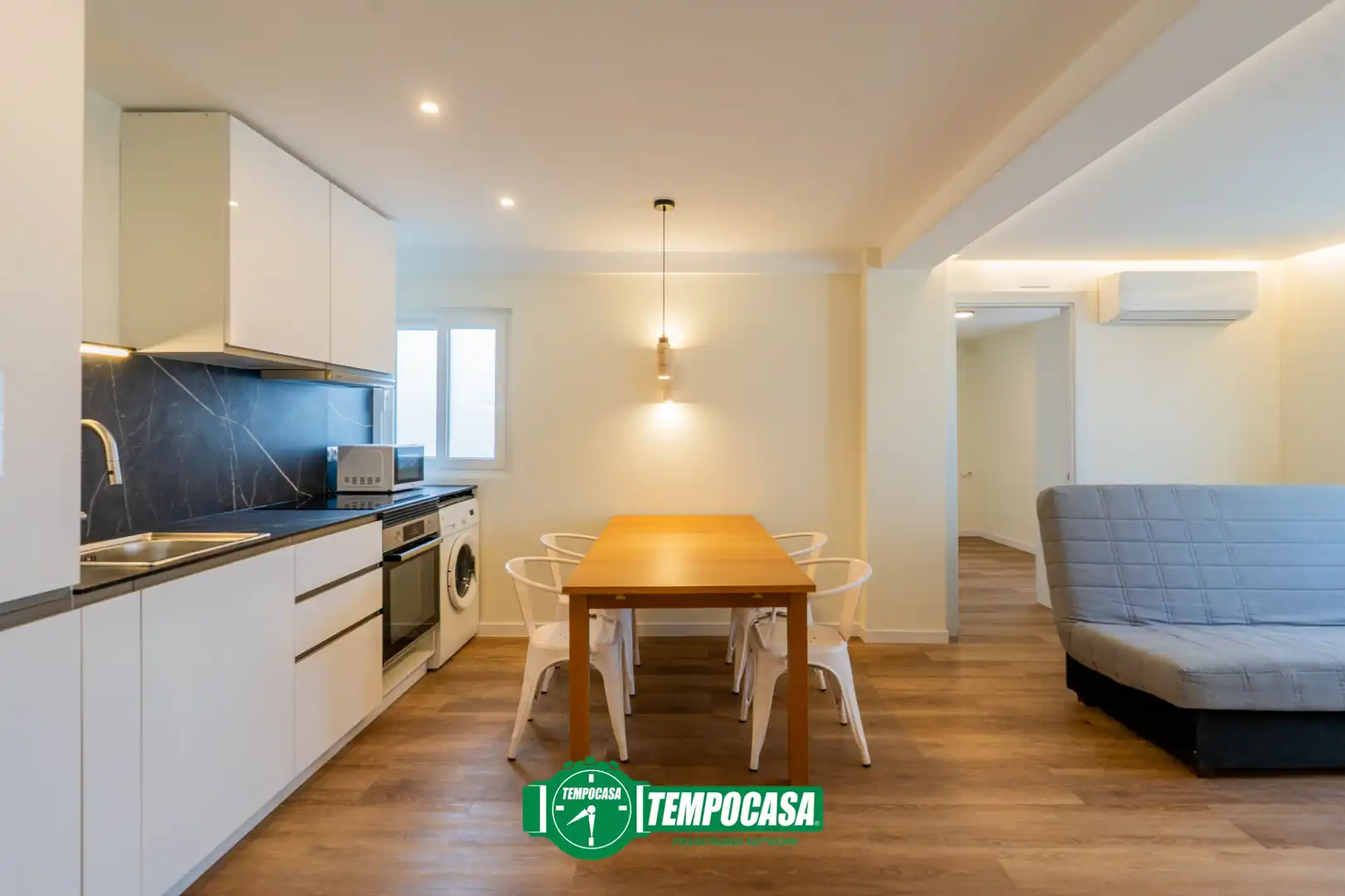 Cocina de Piso de alquiler en Valencia con Aire acondicionado, Calefacción y Amueblado