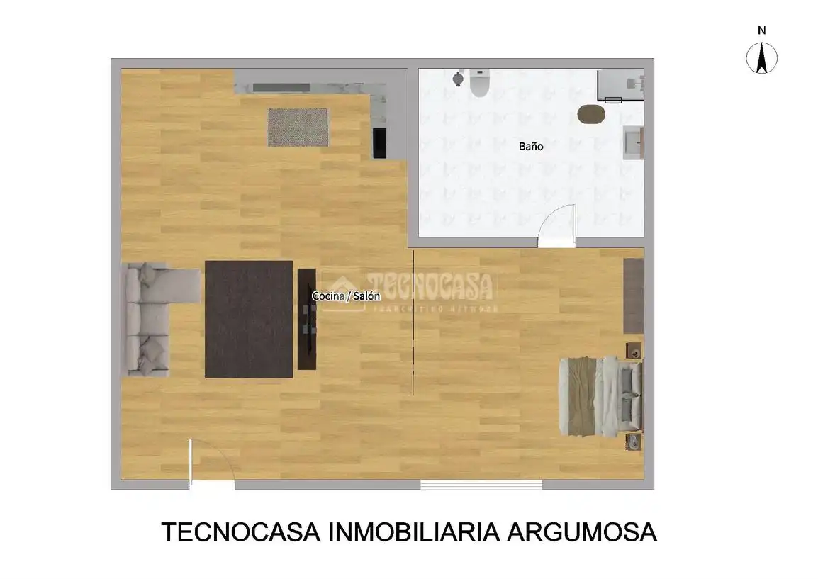 Schlafzimmer von Wohnung zum Verkauf in  Madrid Capital