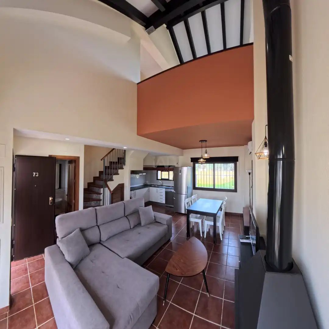 Sala de estar de Casa o chalet en venta en El Ronquillo con Aire acondicionado, Terraza y Piscina