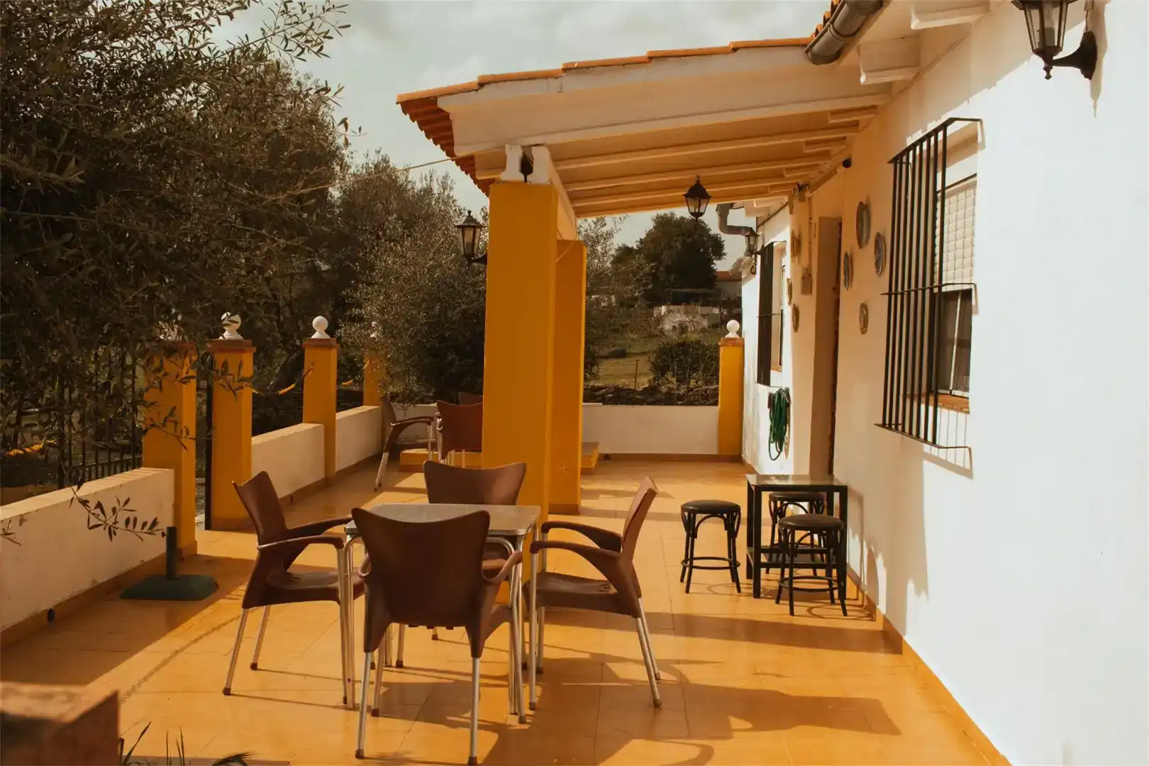 Terrassa de Casa o xalet en venda en Jerez de los Caballeros amb Aire condicionat, Jardí privat i Traster