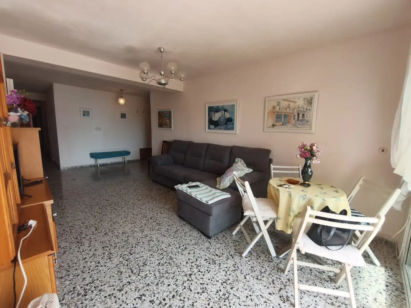 Wohnzimmer von Wohnung zur Miete in El Campello mit Terrasse, Möbliert und Ofen