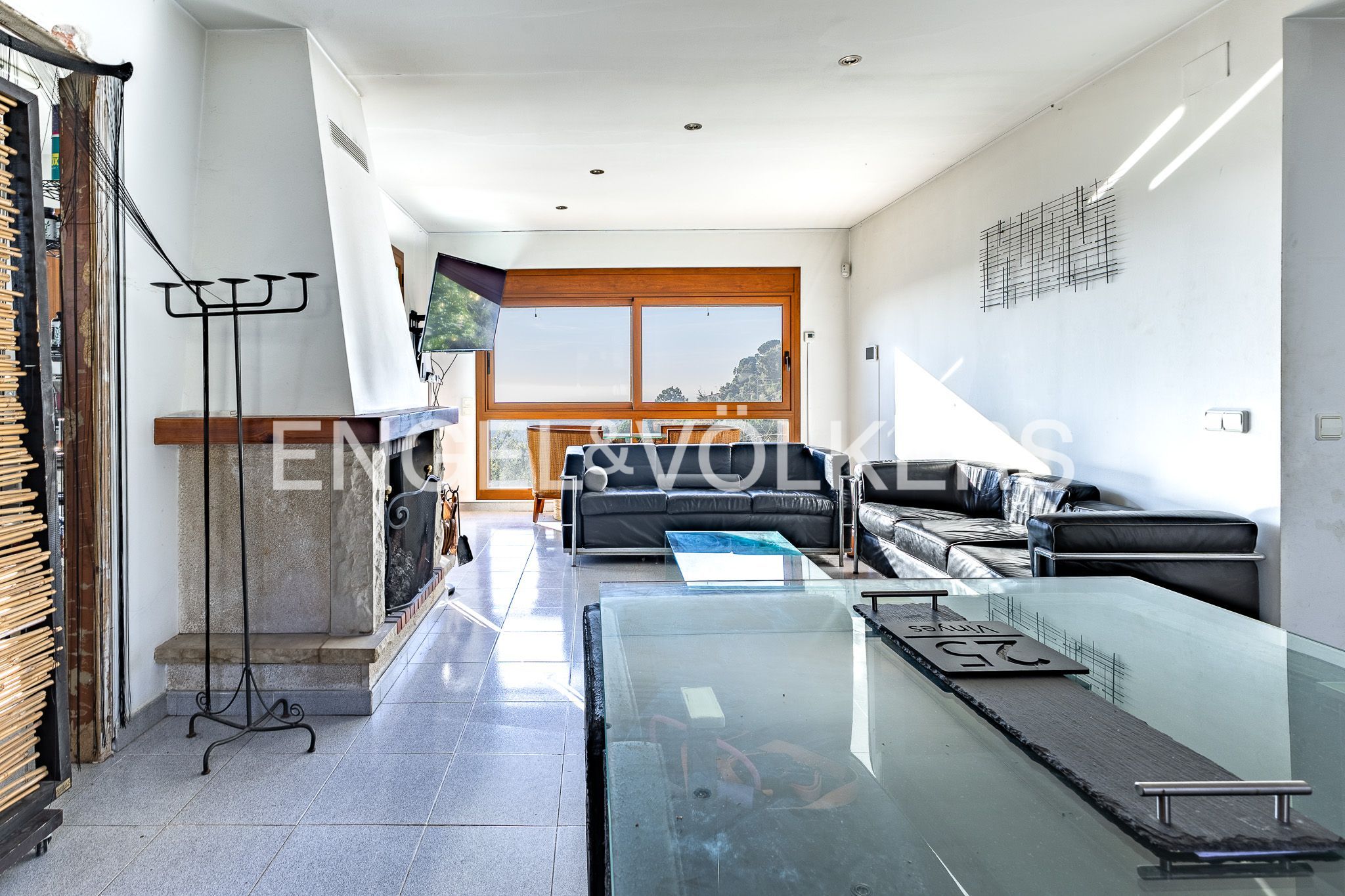 Living room of Houses for sale in Sant Cebrià de Vallalta  with Heating, Private garden and Terrace