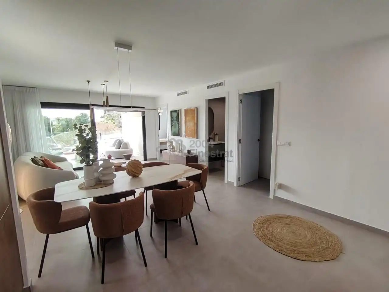 Esszimmer von Dachboden zum Verkauf in Villajoyosa / La Vila Joiosa mit Klimaanlage, Terrasse und Balkon