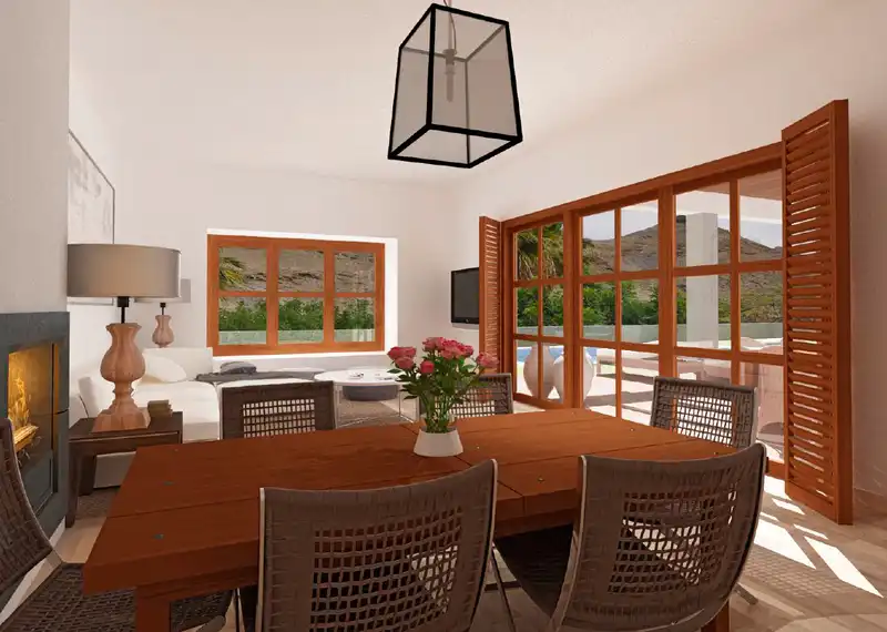 Dining room of Detached homes for sale in Mogán
