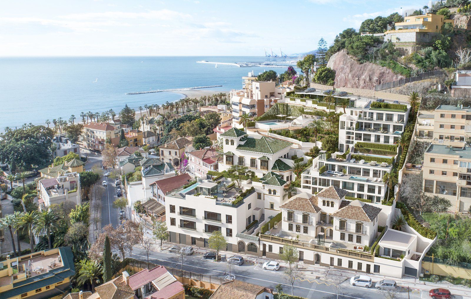 Vista exterior de Apartament en venda en Málaga Capital amb Aire condicionat, Terrassa i Traster