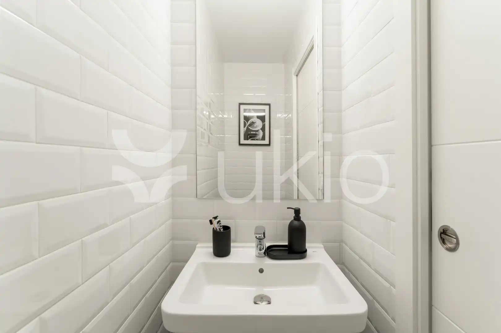 Baño de Apartamento de alquiler en Madrid con Aire acondicionado, Calefacción y Amueblado