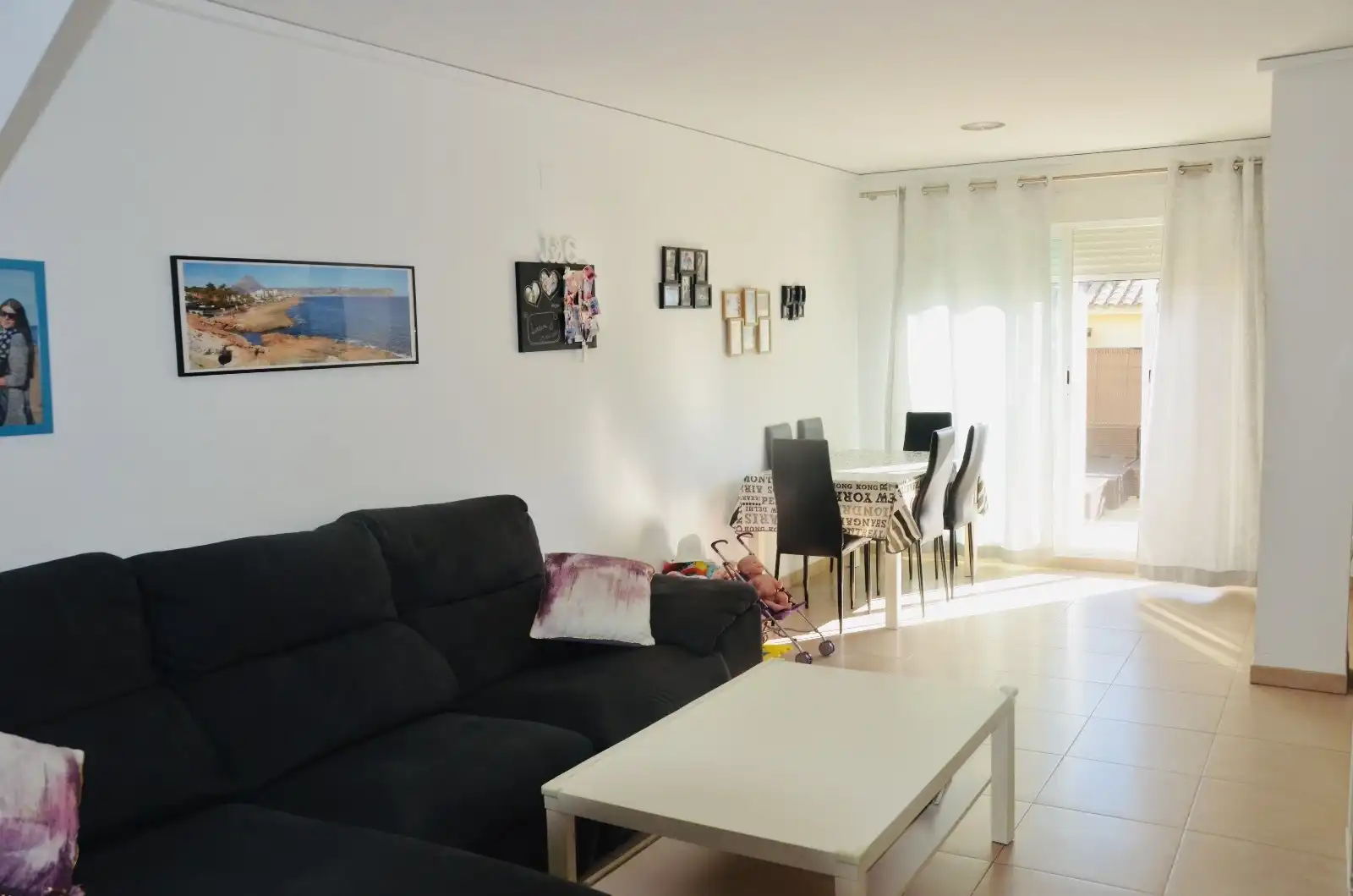 Wohnzimmer von Dachboden zum Verkauf in Dénia mit Klimaanlage, Heizung und Terrasse