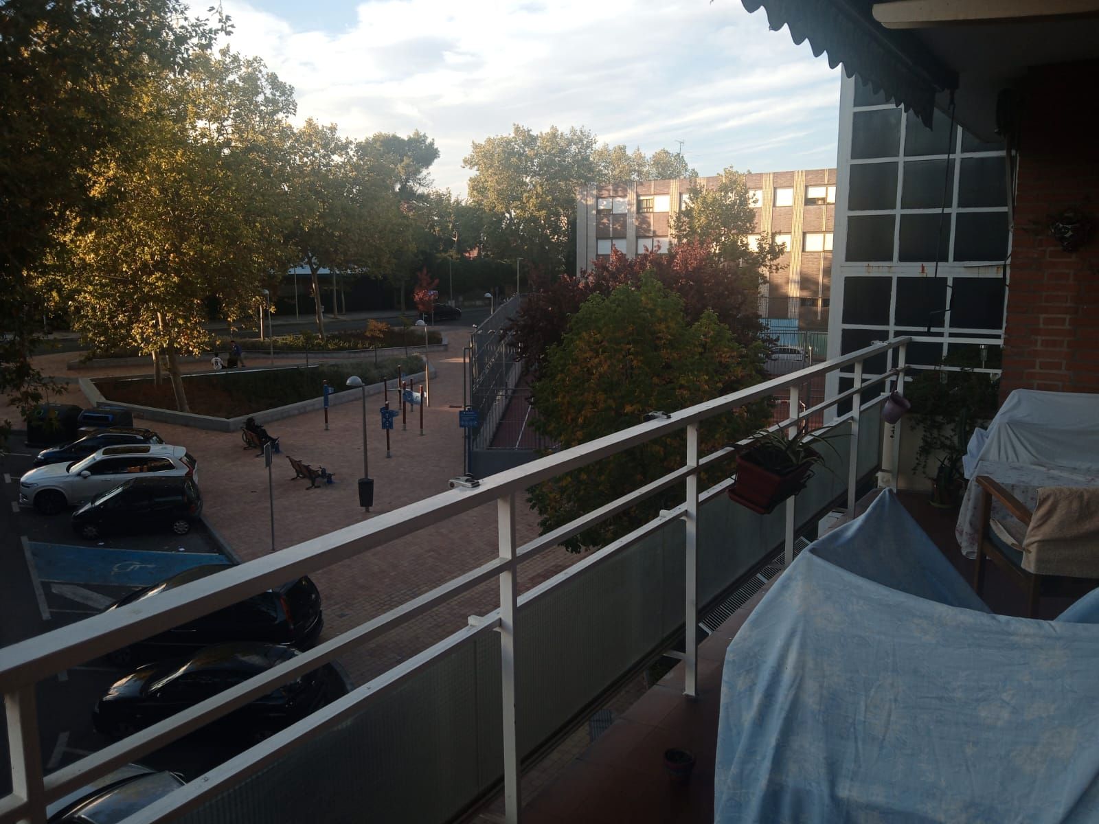 Balcony of Flat for sale in  Madrid Capital  with Air Conditioner, Heating and Terrace