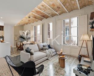 Sala d'estar de Apartament de lloguer en  Barcelona Capital amb Aire condicionat