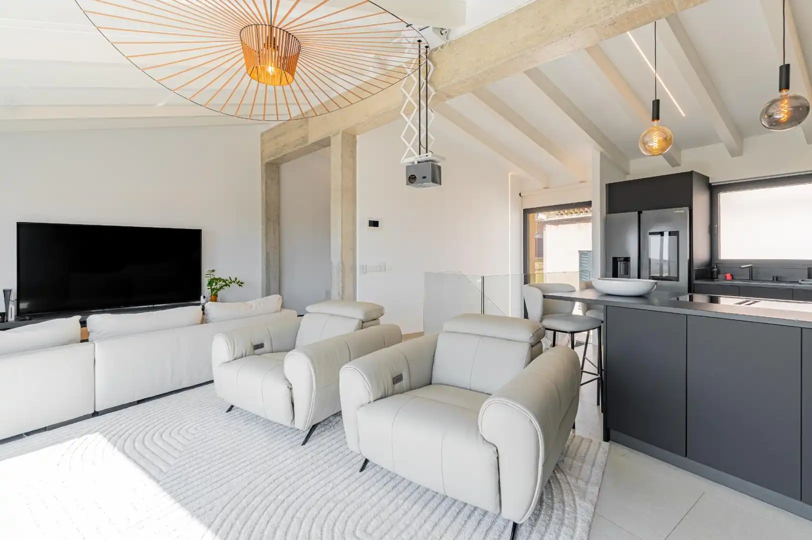 Living room of Detached homes for sale in Selva  with Air Conditioner, Furnished and Alarm