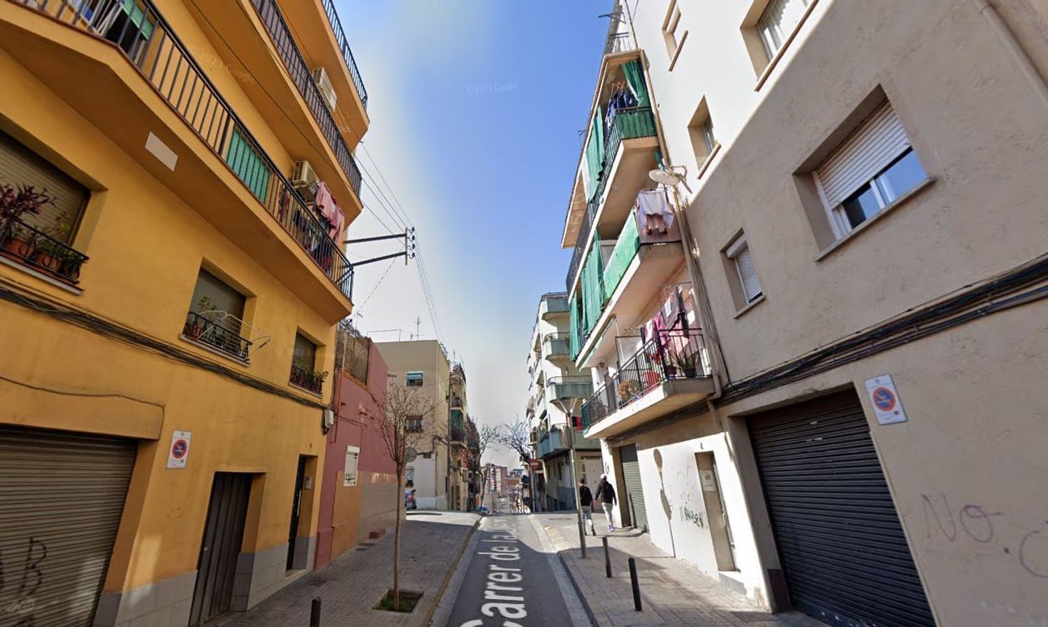 Vista exterior de Àtic en venda en Badalona