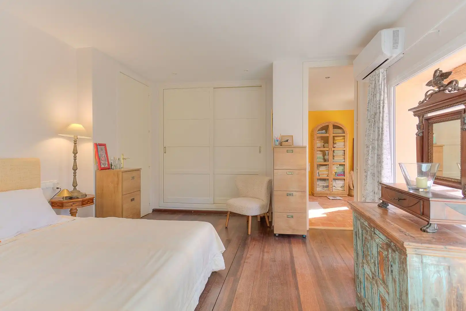 Dormitori de Casa adosada en venda en Santa Eulària des Riu amb Aire condicionat, Calefacció i Jardí privat