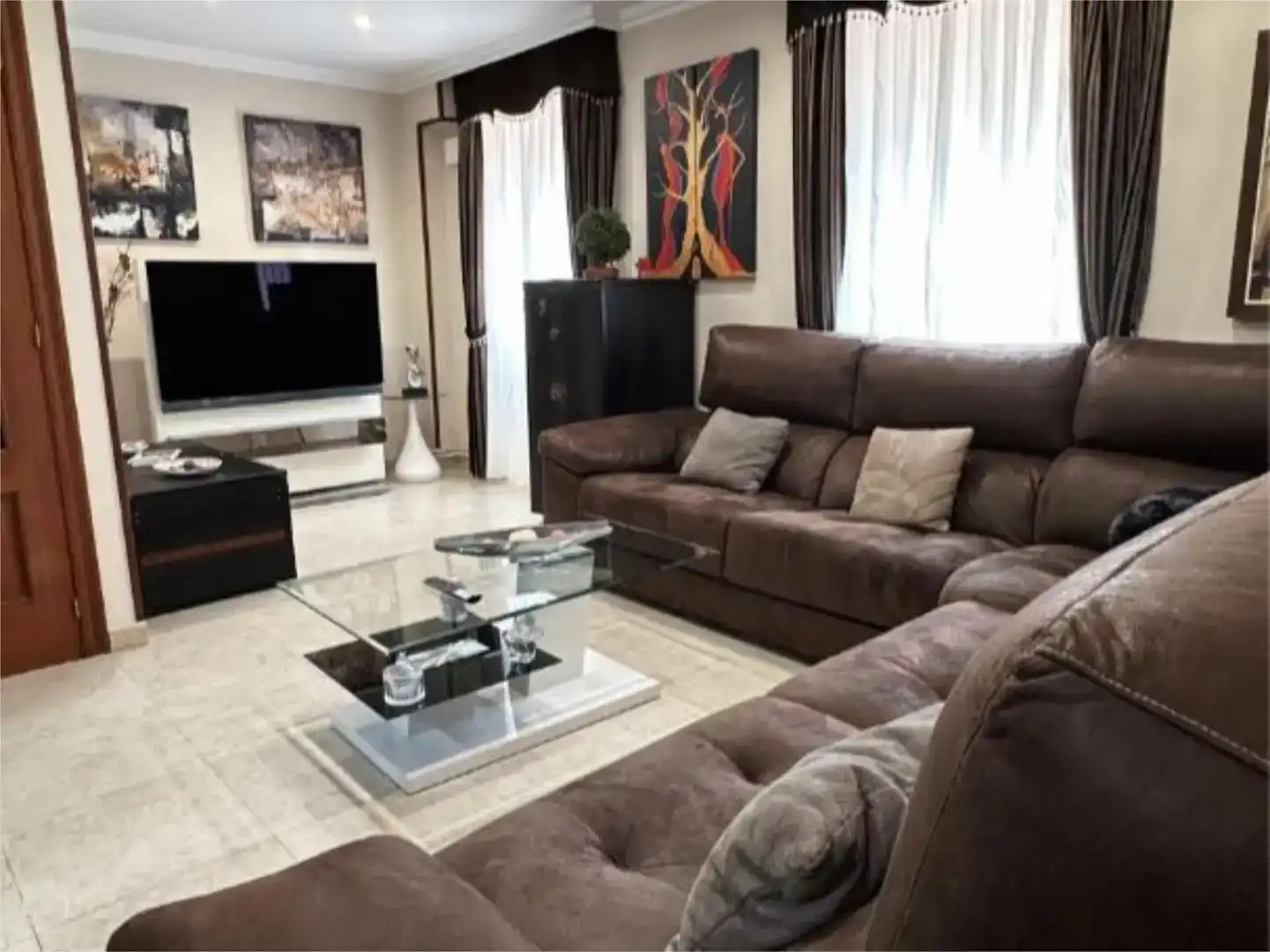 Wohnzimmer von Country house zur Miete in Viveiro mit Möbliert