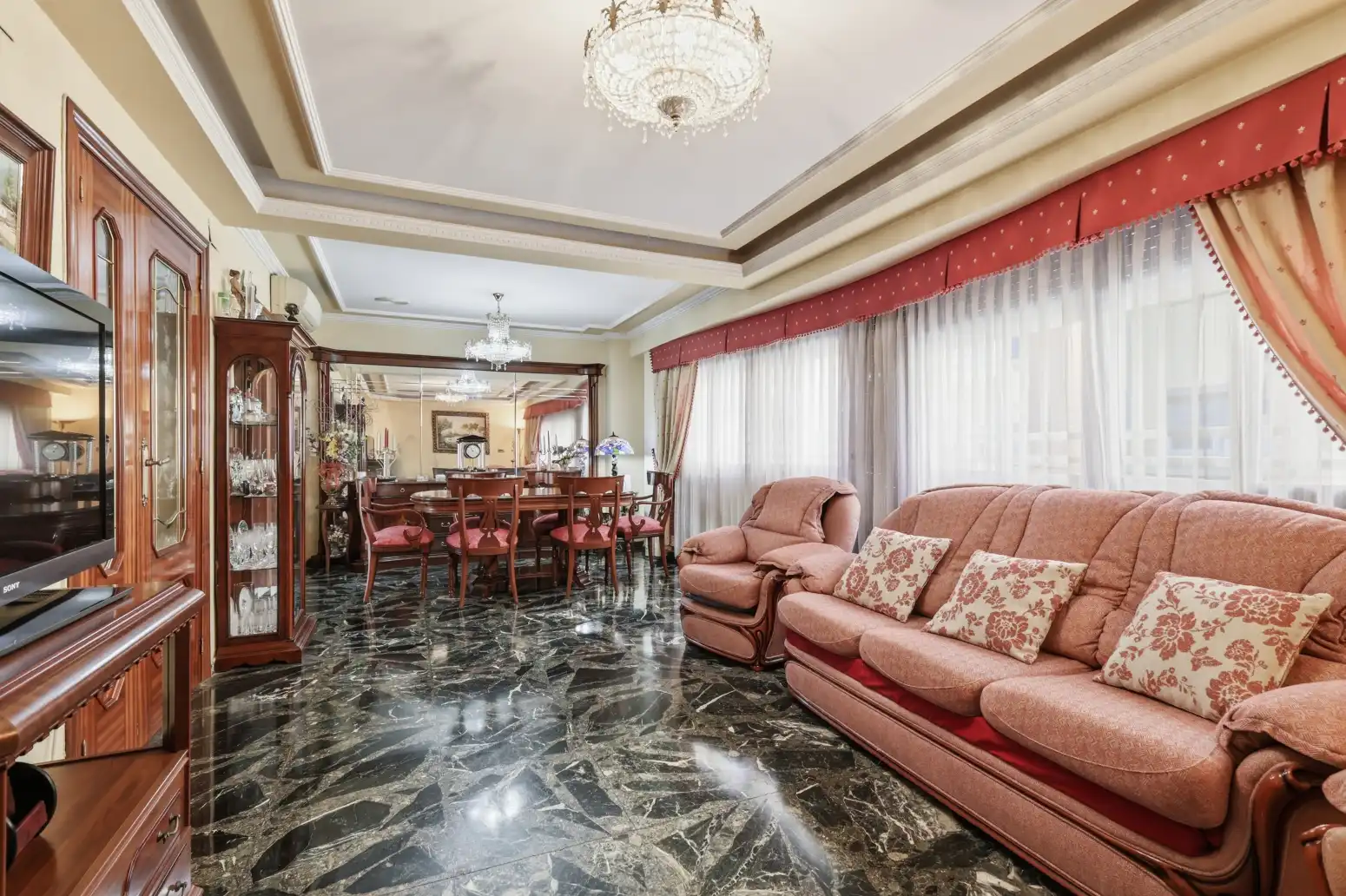 Sala de estar de Casa o chalet en venta en Alaquàs con Aire acondicionado, Terraza y Trastero