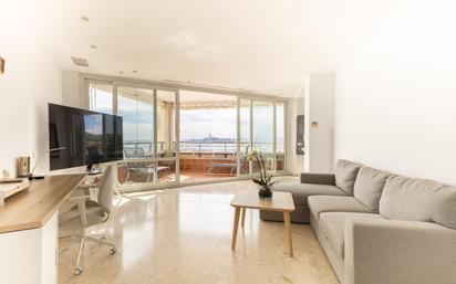 Living room of Flat for sale in Montgat  with Air Conditioner and Swimming Pool